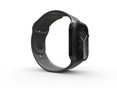 Apple Watch Series 9 in Graphite 3D model