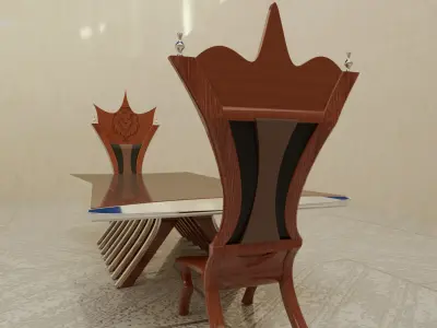 Table of the King and the Queen 3D model