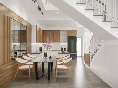 Modern Duplex Apartment Interior SketchUp 3D Model 3D model