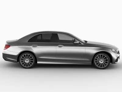 Mercedes E-class AMG package sedan 2017 3D model