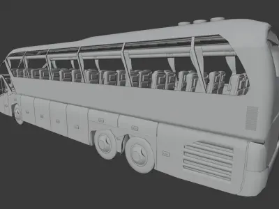 Neoplan Starliner Bus Low-poly 3D model