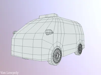 Rescue Van Rescue Van Lowpoly Low-poly 3D model
