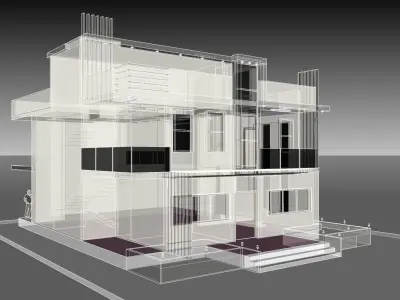 residential modern house 3D model purchase