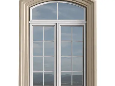 Arc Classical frame Window 3D model