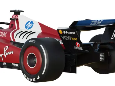 F1 Ferrari SF-25 2025 3D model