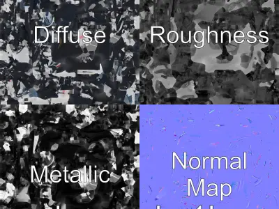 Racing Bicycle with Automatic Transmission System Low-poly 3D model