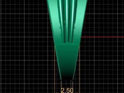 LUXURY RED STONE MEN RING 3D PRINTABLE MODEL 3D print model