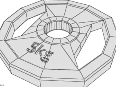 Exercise Equipment Weight Plate 3D model