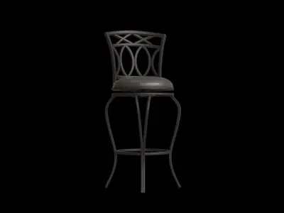 Risch 44 Bar Stool Low-poly 3D model