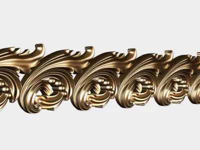Carved decor for cnc 65 3D model