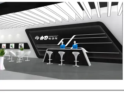 Exhibition - Area - 30X18-3DMAX2009-036 3D model