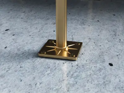 Raised or Access Floor Solid Panel with Perforated Panel  set 3D model