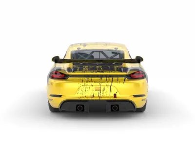 Porsche Cayman GT4 Clubsport 3D model
