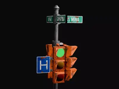 Traffic Lights 3D model