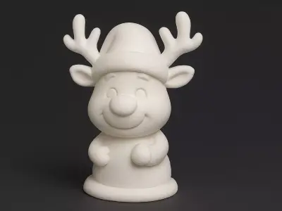 Little Reindeer Xmas Decor 3D print model