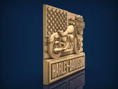 Carved panel painting STL 3D model 26