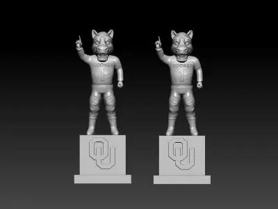 NCAA - Oklahoma Sooners mascot statue - 3d Print 3D print model
