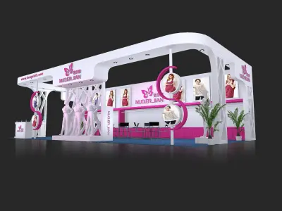 Booth - Area - 12X6-3DMAX2009-013 3D model