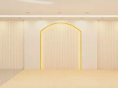 Luxury Jewelry Showroom Interior 3D Retail Display Low-poly 3D model