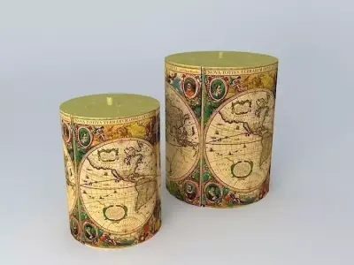 candles velas Free 3D model