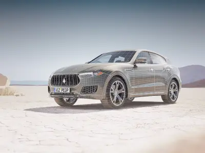 Luxury SUV unbranded 3D model