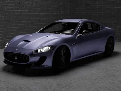 Maserati Granturismo  Low-poly 3D model