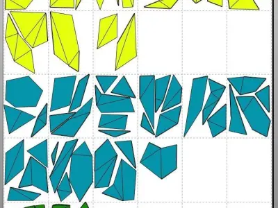 Elephant Digital plan for DIY metal welding a low poly 3d model 3D model