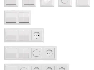 Prises inter elect Free 3D model