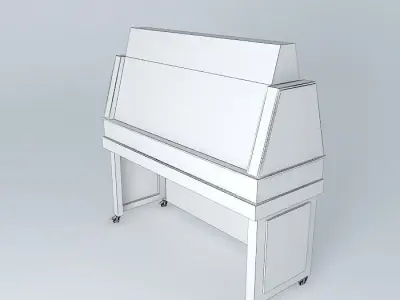 desk with top Free 3D model