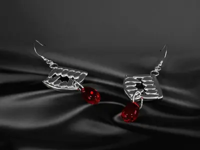 earrings 008 3D model