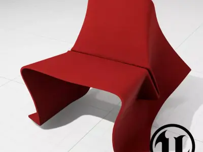 Olivier Gregoire Foldchair UE4 3D model