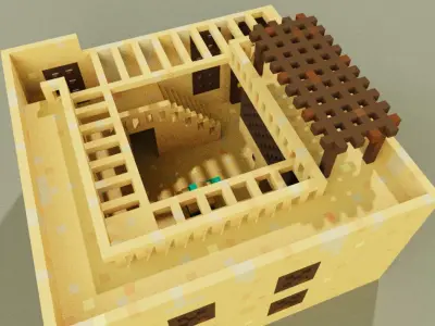 Voxel Palazzo 3D model