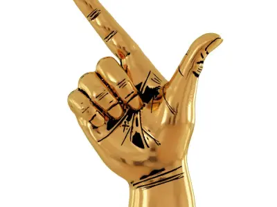 Figurine Point Hand 3D model