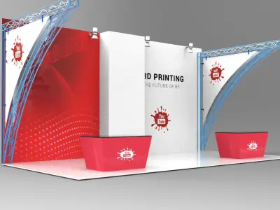 Exhibition MODERN BOOTH 3D model