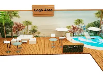 Booth Exhibition Stand a175  3D model
