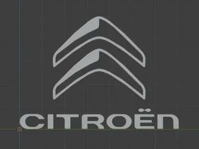 Logo Citroen 2016 3D model