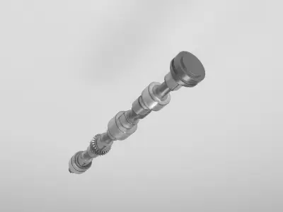 Camshaft Low-poly 3D model