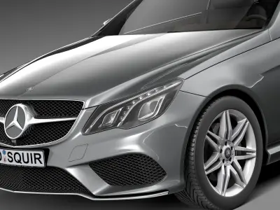 Mercedes-Benz E-class Coupe 2014 3D model