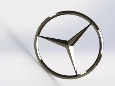 Mercedes Benz Logo 3D model
