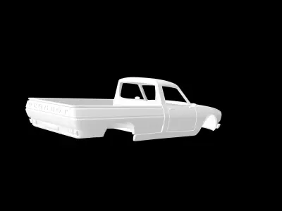 Peugeot 504 pickup  3D print model