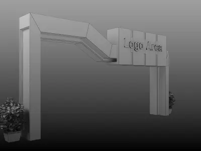 Gate Event Booth Exhibition Stand a376c  3D model