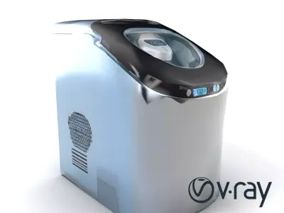 Contemporary Ice Maker model pack with Streamlined Design Low-poly 3D model