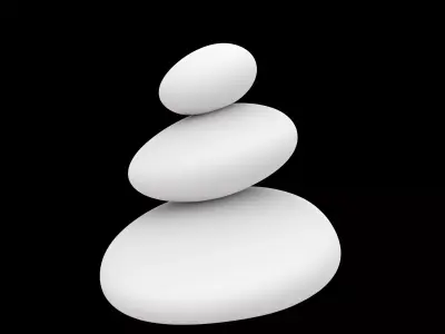 Zen Pebble Stack 3D Printable Model 3D print model