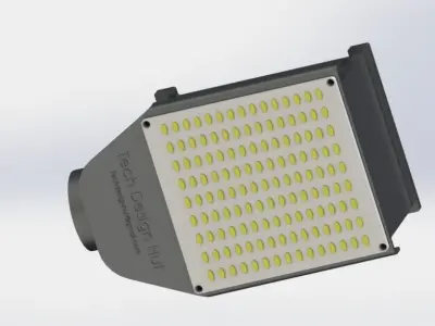 50W LED Street Light 3D model