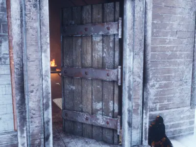 1800s Western Church Low-Poly  Free low-poly 3D model