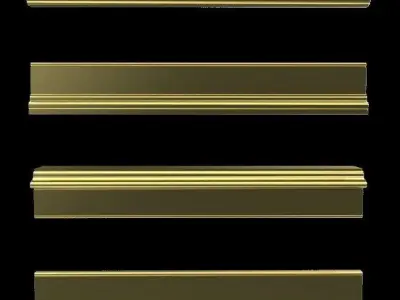 Column with moundings 3D model