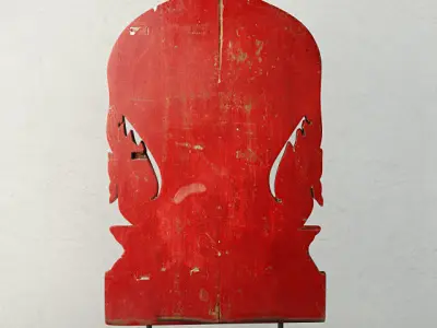 19th Century Thai Wood Carving 3D model