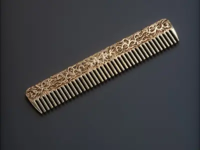  jewelry hair comb 3D print model