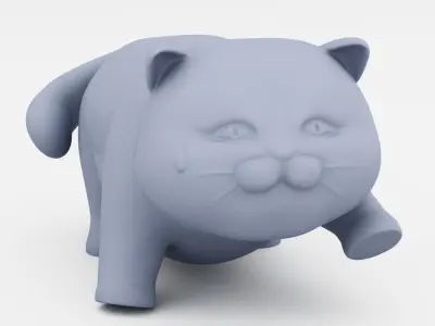 SHY CAT Free 3D print model