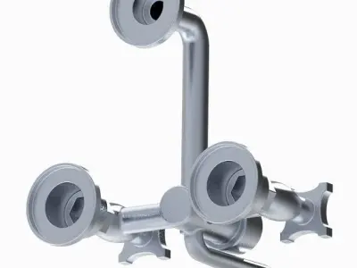 Ultra Modern Shower Tap 3D print model